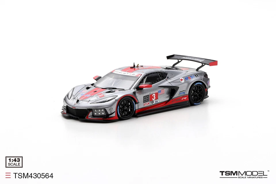 TSM 1/43 CHEVY CORVETTE C8.R NO.3 2021 IMSA 12 HRS SEBRING RACING TSM430564 - Image 1 of 1