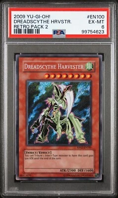 2009 YU-GI-OH! RP02-RETRO PACK 2 EN100 DREADSCYTHE HARVESTER PSA 6 - Image 1 of 2