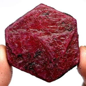 Color Enhanced 224.95 CT Natural Red Mozambique Ruby Certified FACET Loose Rough - Picture 1 of 5