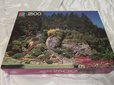 Milton Bradley 2500 шт. пазл Butchart сады Виктория Канада 1986НОВЫЙ - Изображение 1 из 4