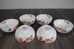 NEU 6er Set Mikasa Schmetterling Garten Blumen Bone China 6" Suppe Müslischalen Set - Bild 1 von 16