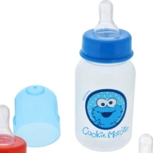 Sesame Street Beginnings Plastic Baby Bottle Cookie Monster - Picture 1 of 7