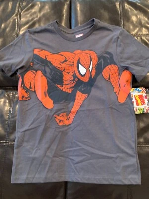 NWT Boys 14 Youth XL SPIDERMAN T-Shirt Marvel 1990s Macfarlane Art Comic Shirt - Image 1 of 3