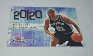 2000 FLEER FOCUS - TIM DUNCAN FORWARD SAN ANTONIO SPURS 20/20 CARD 225 - Picture 1 of 4