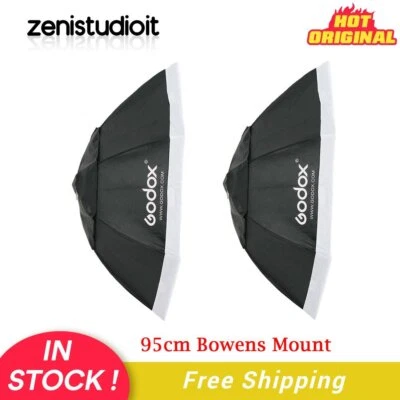 US 2*Godox 95cm 37" Octagon Bowens Softbox For SK400IIV SL60II AD400pro AD600BM - Image 1 of 4