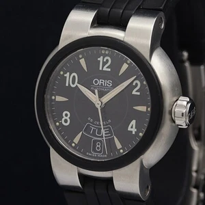ORIS 7523-44 Day/Date Black Automatic Men's Watch 38mm JAPAN - Picture 1 of 24