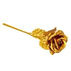 Safe Artificial Rose Flower Golden Foil Gold Foil Rose Pendant  Home Decor