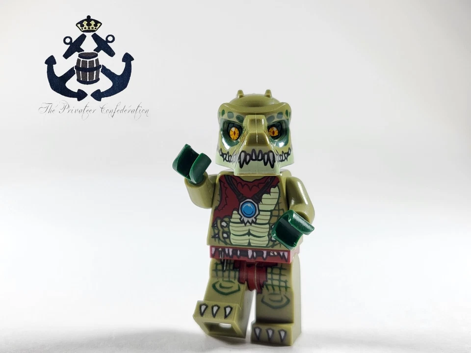LEGO 2013 LEGENDS OF CHIMA Minifigure Crawley Crocodile loc013 70010 70005 70001 - Image 1 of 1