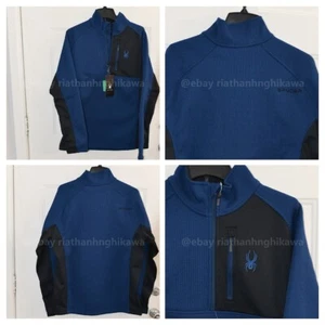 Size XXL - XL Spyder Men’s Gait Half  (1/2) Zip Jacket Item  Black,Blue, Gray - Picture 1 of 32