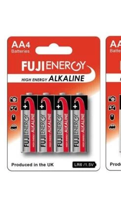 4 x FUJI Energy AA Alkaline Batteries 1.5V LR6 MN1500 LR06 R06 Foto 1 de 2