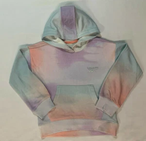 YOUTH GIRLS SIZE 5-6 REEBOK TIE-DYE LONG SLEEVE HOODIE SWEATSHIRT POUCH POCKET - Picture 1 of 6
