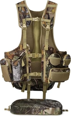 AMHEH Turkey Hunting Vest w/ Magnetic Seat, Game Pouch, Silent, Anti Glare, YKK - Image 1 of 4