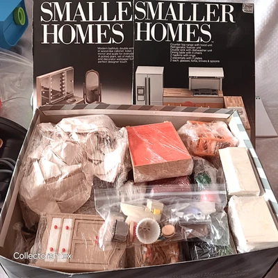 Lrg VTG Mid Century TOMY 80s Smaller Homes Dollhouse Furniture Lot & Accessories - Image 1 of 4