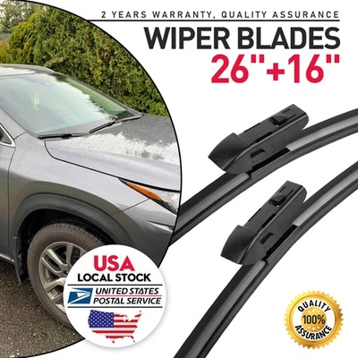 Limpiaparabrisas delantero 2 piezas 26" + 16" para Lexus NX300 2018-2021 NX300H 2016-2021 Foto 1 de 4