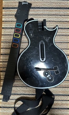 PlayStation 3 Guitar Hero Guitar Wireless Les Paul Gibson No Dongle powers on - Image 1 of 3