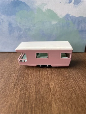 Remolque Matchbox Series Lesney No.23 Rosa Caravana Hecho en Inglaterra Foto 1 de 4