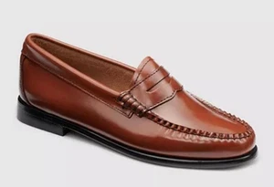 GH Bass Weejuns Whitney Womens Cognac Leather Slip On Penny Loafer Sz 8 - Picture 1 of 9