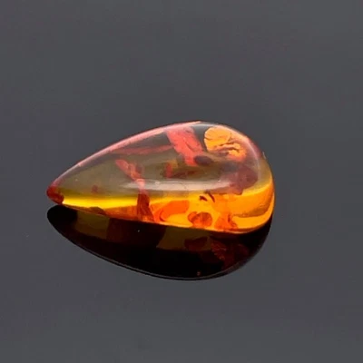 SAMMLERSTEIN BERNSTEIN  TROPFEN ca. 2,00 ct. SCHMUCKJAGD - Bild 1 von 4