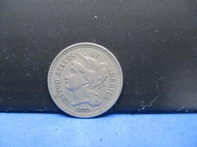 1873 Three Cent Nickel Coin XF 3CN Condition - Image 1 of 2