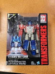 Transformer TITANS RETURN Leader Class Powermaster Optimus Prime + Apex New 2015 - Picture 1 of 6