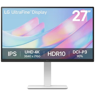 LG 27 Inch 4K UHD UltraFine IPS PC Monitor HDR10 3840x2160 (27US550-W) - Image 1 of 4