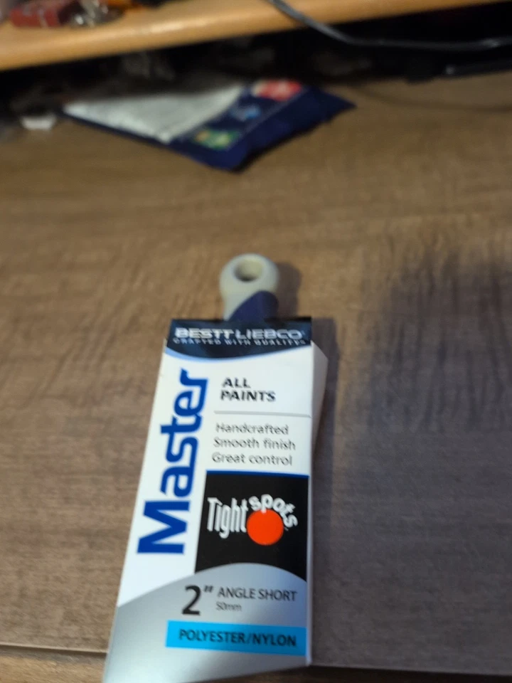 Pincel Bestt Liebco Master 2" faixa angular manchas curtas apertadas poliéster náilon - Imagem 1 de 2