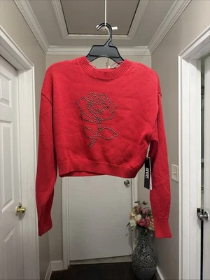 Suéter corto para mujer Madden NYC, peso medio, talla Xs (0-2) Foto 1 de 4