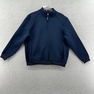 Grand Slam Performance Mens L Blue Long Sleeve Athletic Pullover 1/4 Zip - Image 1 of 4