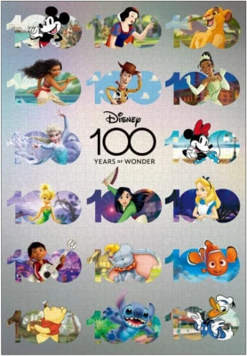 Tenyo Disney 100: Anniversary Design 1000 Piece Jigsaw Puzzle D-1000-010 51x73.5 - Image 1 of 3