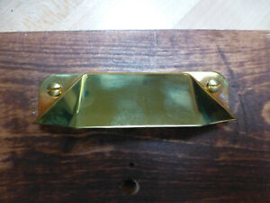 Drawer Bin Pulls Brass Set of 8  pc's reproduction