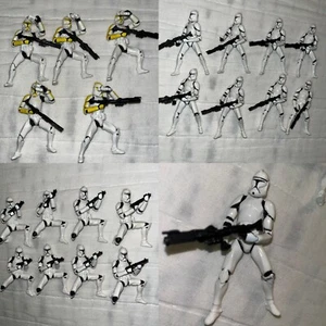 2002 Star Wars Clone Wars Trooper Army Republic 3-Pack Figure Lot Of 21x - Picture 1 of 7