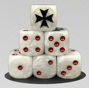 Red crusader marines for grimdark sci fi tabletop wargames D6 holy war dice - Picture 1 of 5
