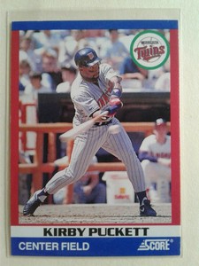 1991 Score #7 100 Kirby Puckett Superstars Minnesota Twins