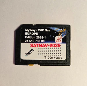 2025-1 CITROEN PEUGEOT SD CARD GPS UPDATE EUROPA UK MAPS RNEG WIPNAV MYWAY RADAR - Imagen 1 de 7