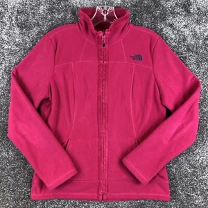 The North Face Jacket Womens Size Medium Pink Soft Shell Winter Coat Sherpa - Picture 1 of 12
