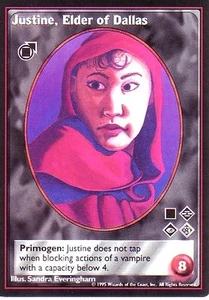 5 x Justine, Elder of Dallas VTES CCG Jyhad VTES Mixed - Picture 1 of 1