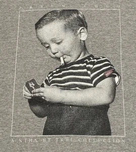 Camiseta Prblm Chld Para Hombre Grande Gris Manga Corta Nada Más que Problemas Gráfico - Imagen 1 de 7