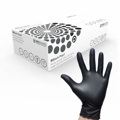 Disposable Gloves Powder Free Latex Free Clear Vinyl Nitrile Pink Blue 100 - Image 1 of 2