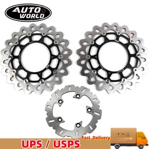 Rotor de disco de freno delantero trasero para Yamaha MT-10 FZ-10 ABS 2016-2020 2019 2018 EE. UU. - Imagen 1 de 14