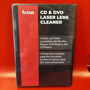 Focus Camera CD/DVD Lens Cleaner - Music and Video, New/Sealed.
