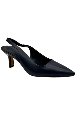 Vince Patrice Pointed Toe Slingback Pump Black - Image 1 of 3