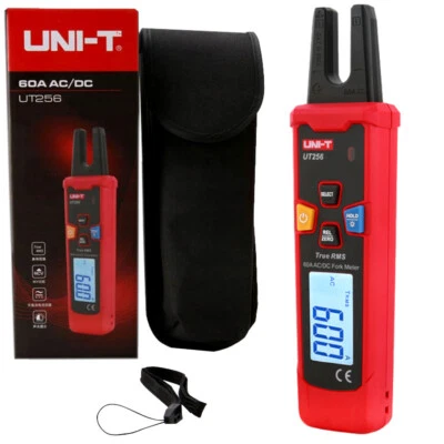 UT256 Gabel Stromzange NCV 60A AC DC Offenem Zangen Zangenamperemeter + TASCHE - Bild 1 von 4