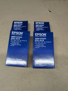 4-Epson ERC-43B Ribbon Cartridge | Black NOS - Picture 1 of 2