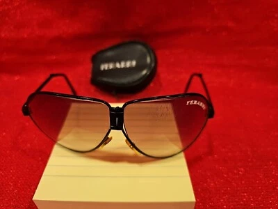 Gafas de sol plegables originales Ferrari Aviator años 70 con estuche Ferarri Foto 1 de 4