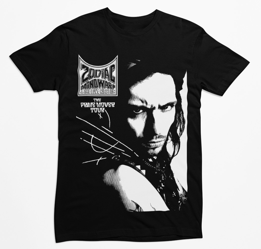 Zodiac Mindwarp & the LoveReaction Tシャツ Vtg 1987 Zodiac Mindwarp T-shirt Black M 80s Hard Rock Band