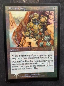 *** FOIL URZA'S DESTINY Powder Keg *** Clean w/ Crease! - Magic MtG - Picture 1 of 5