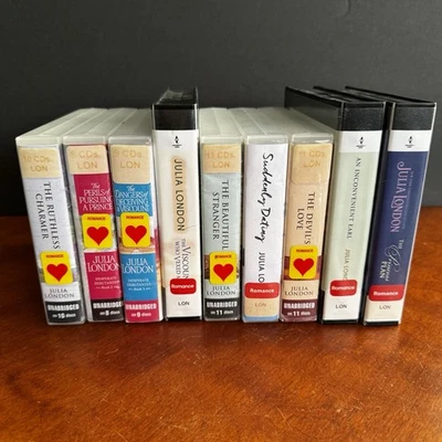 Lot: 9 Julia London Audio Book CD Inconvenient Earl Princess Plan Beautiful - Image 1 of 4