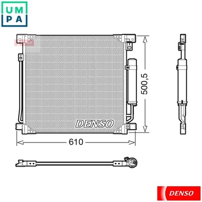CONDENSER AIR CONDITIONING DCN45013 FOR MITSUBISHI TRITON/L200 STRADA 2.4L 4cyl - Image 1 of 4
