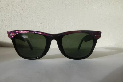 Vintage Ray Ban Wayfarer Mosaic W1087 G15 NOS lenti B&L USA Bausch & Lomb - Immagine 1 di 4