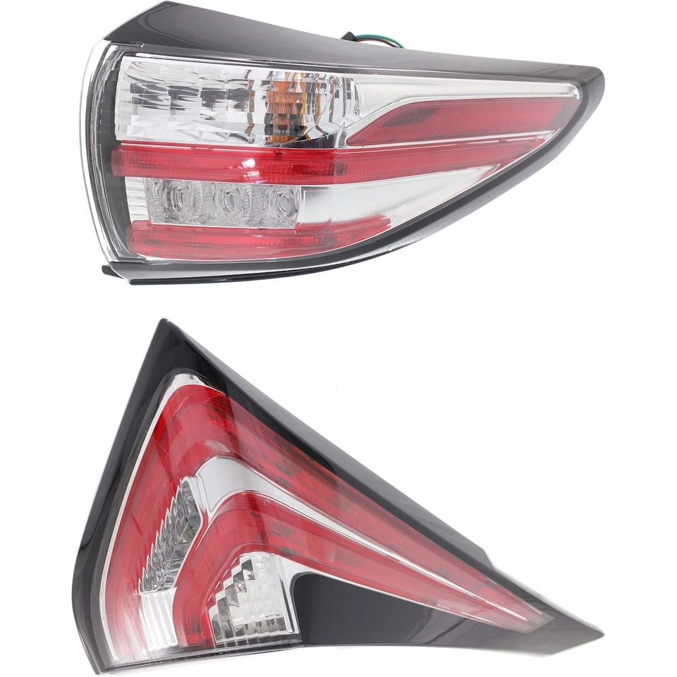 Juego de luces traseras para Nissan Murano 2015-2018 diestro interior exterior transparente/rojo/LED CAPA Foto 1 de 4
